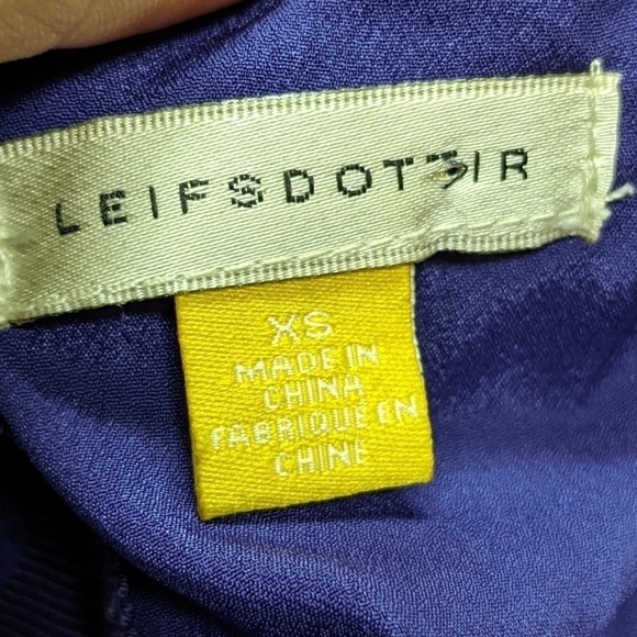 Anthro Leifsdottir silk abstract shift dress XS - Picture 8 of 9